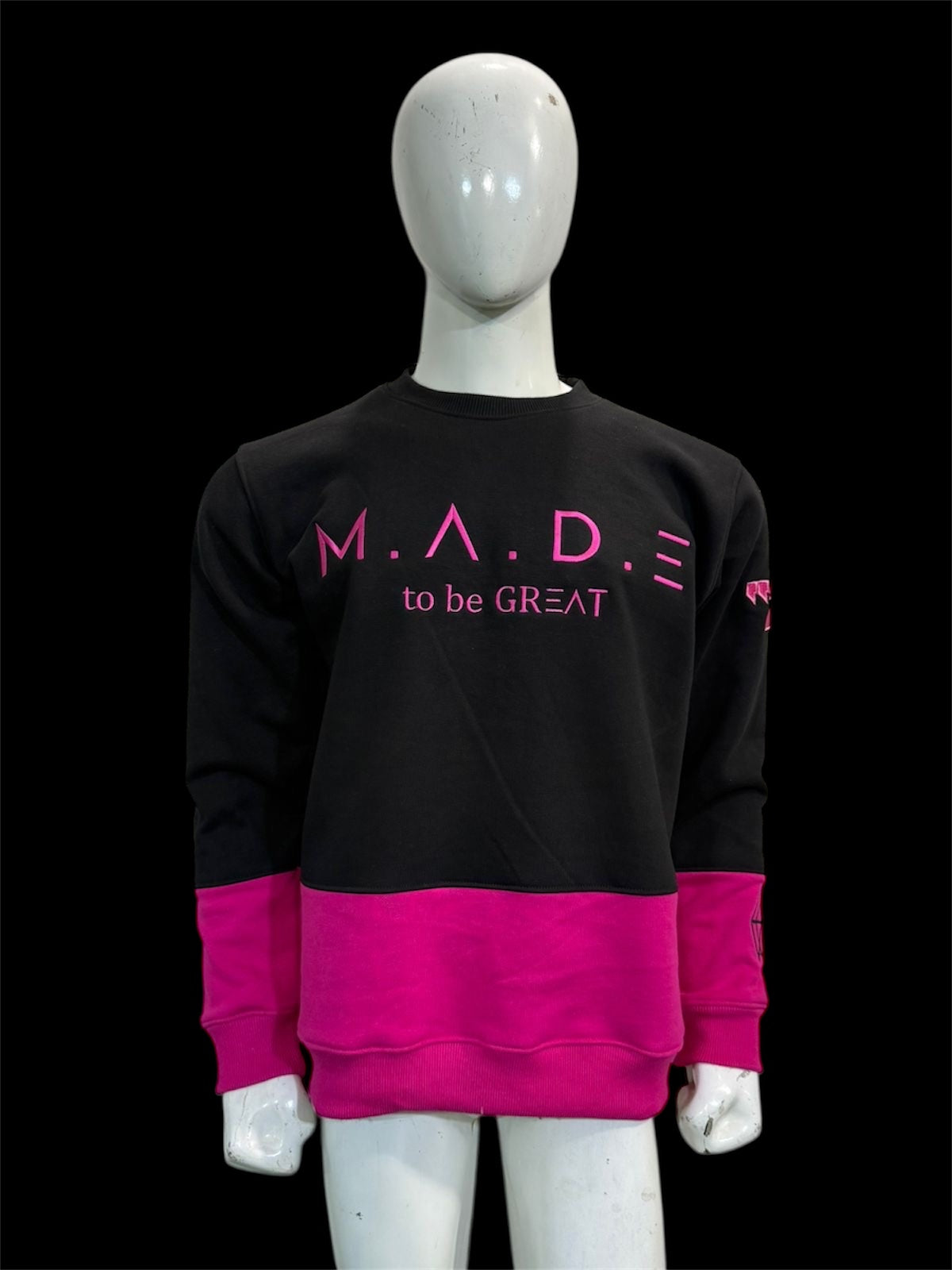 M.A.D.E Embroidered Fleece Sweatshirt