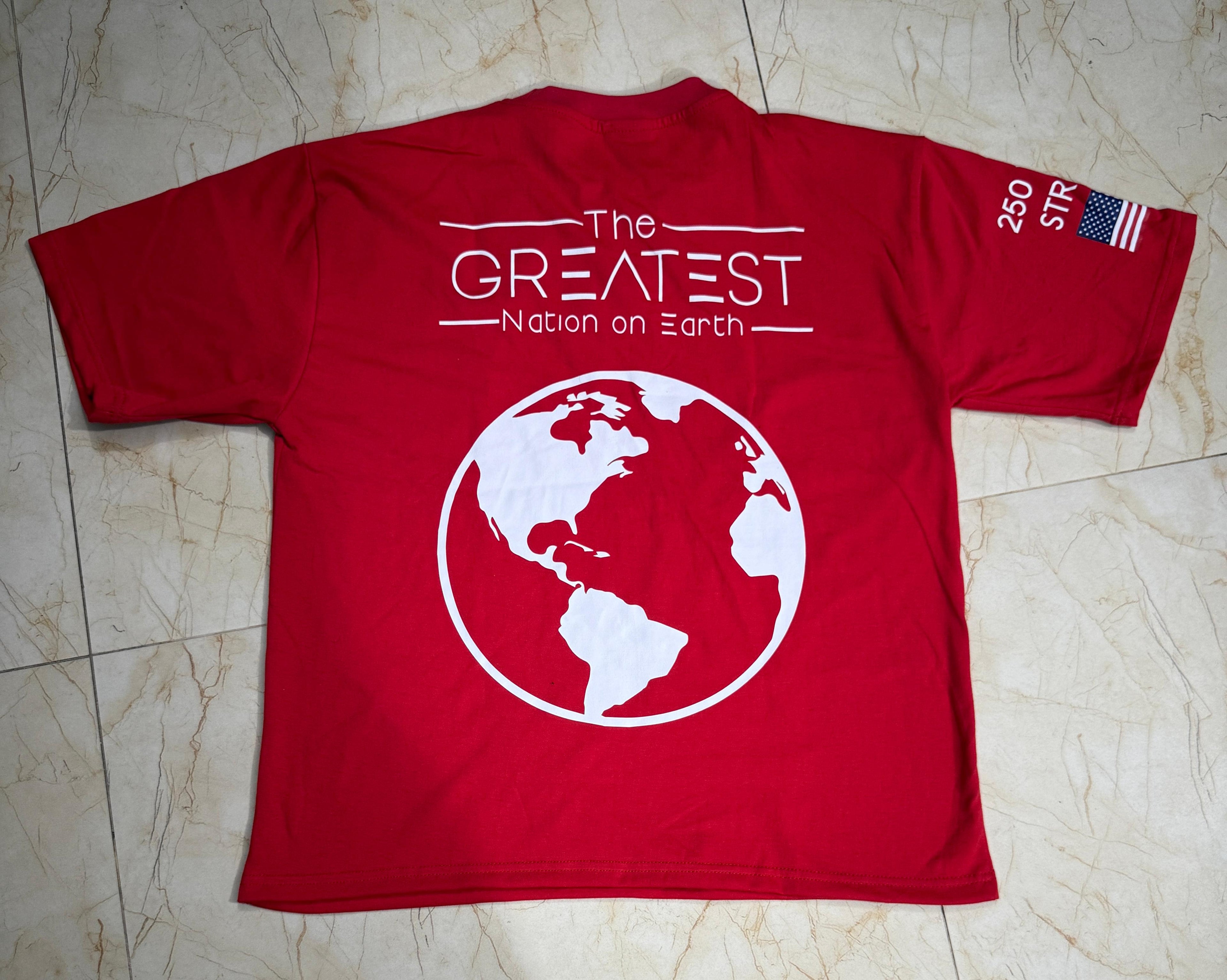 M.A.D.E in the USA Tee — Red