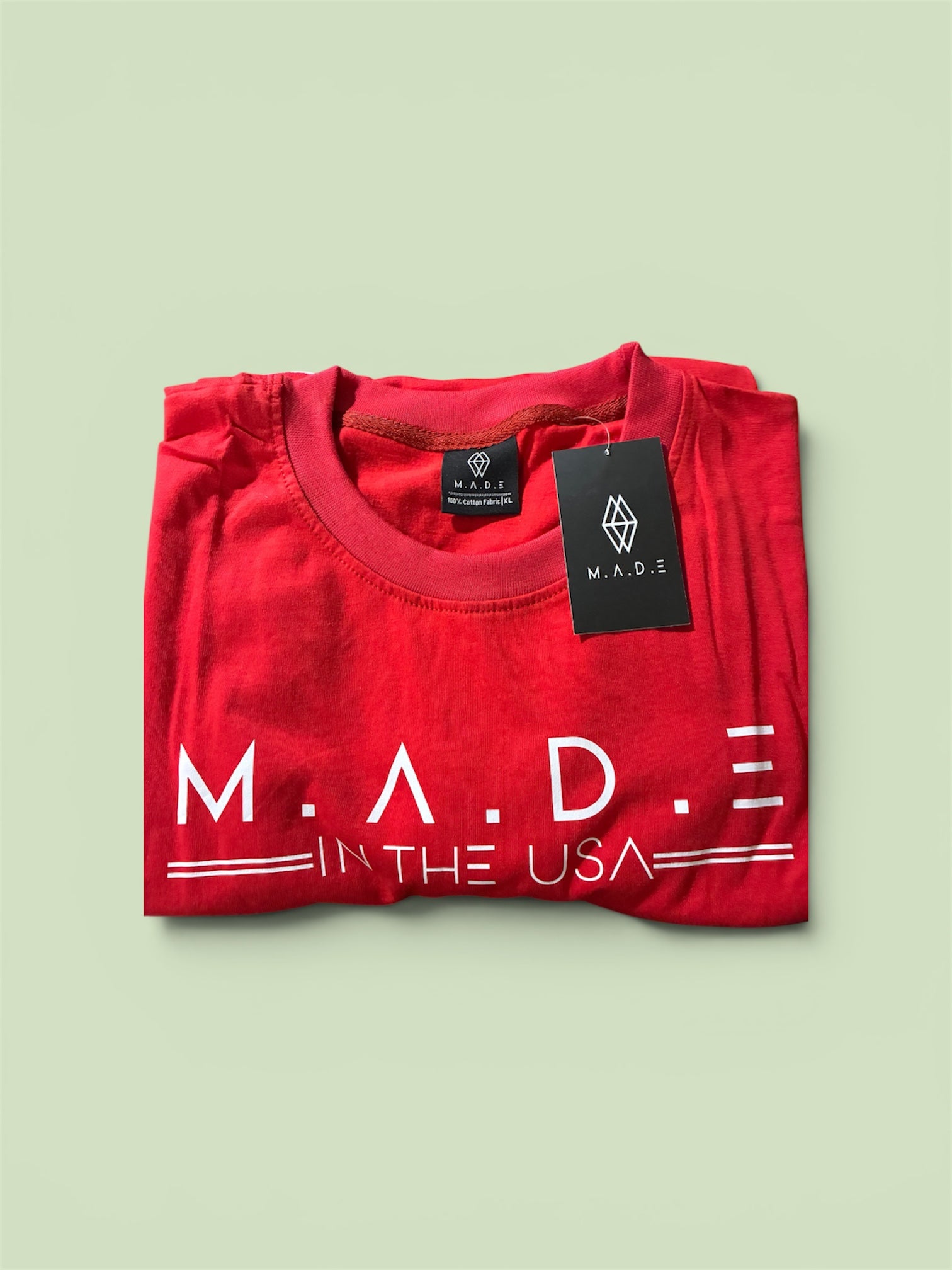 M.A.D.E in the USA Tee — Red