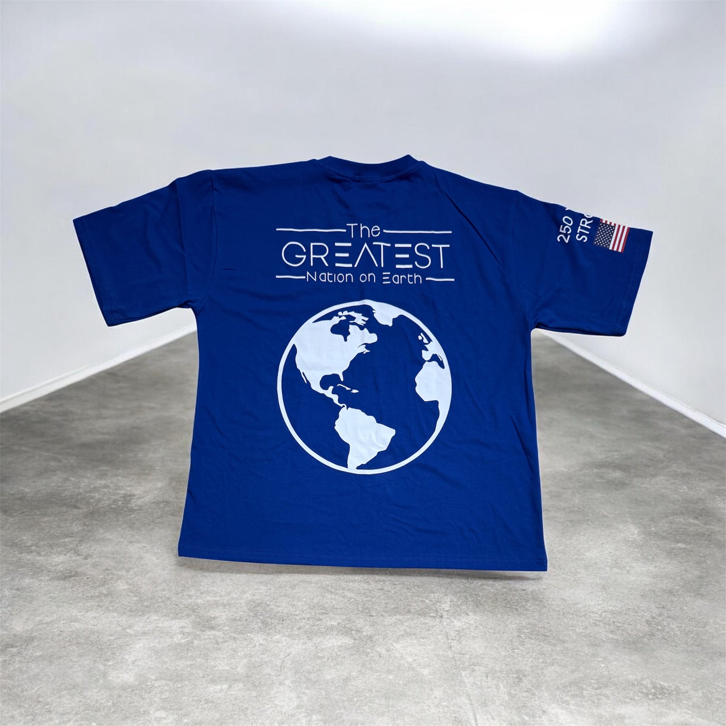 M.A.D.E in the USA Tee — Blue