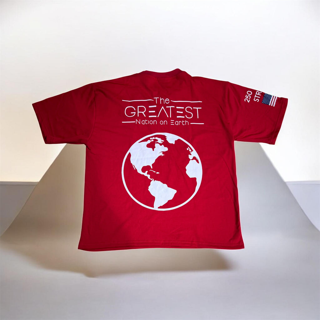 M.A.D.E in the USA Tee — Red